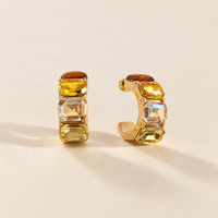 Soleil Gem Hoops