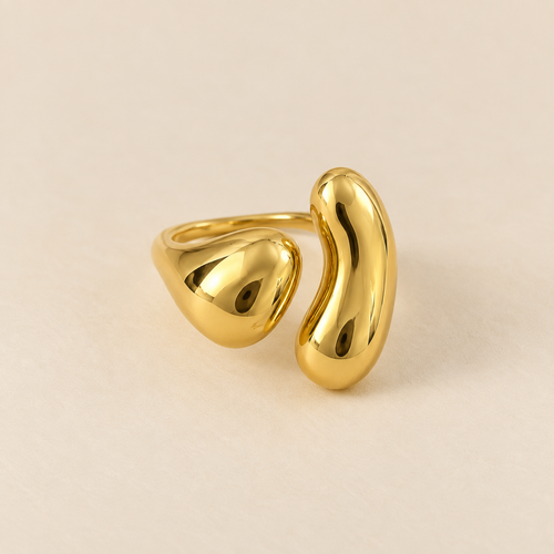 Sculptural Drop Ring