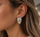 Sculpted Oval Earrings
