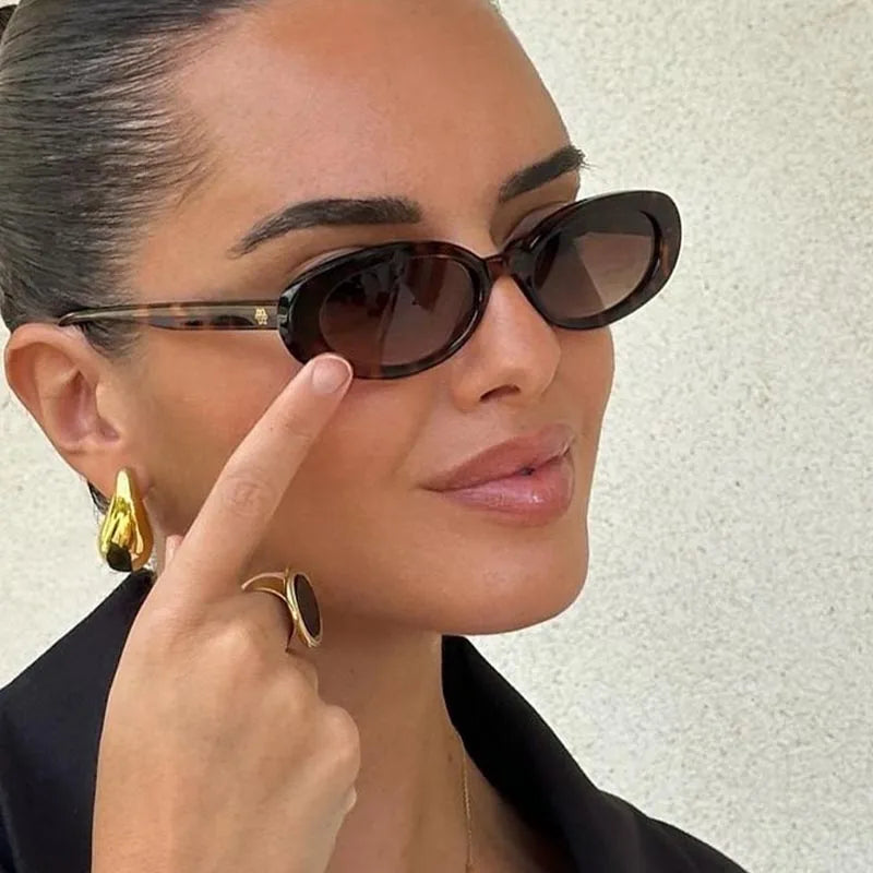 Small Oval Vintage Sunglasses