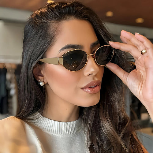 Trendy Oval Sunglasses