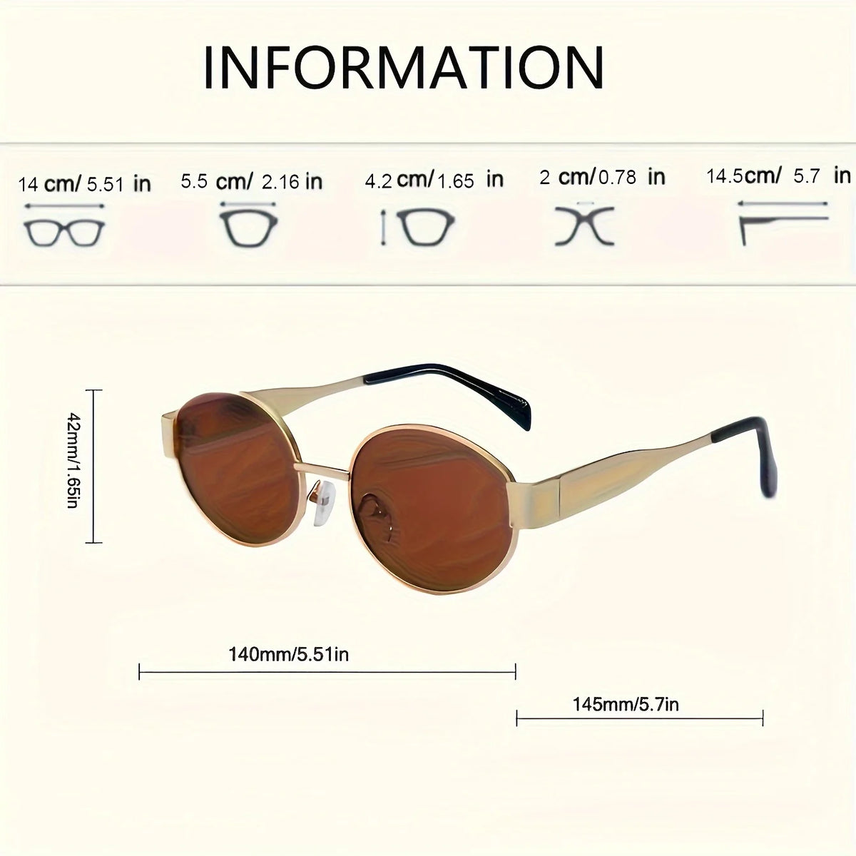 Trendy Oval Sunglasses